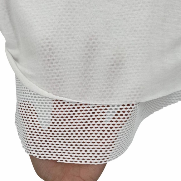 Koral Double Layer Short Sleeve Tee in White - Picture 12 of 13